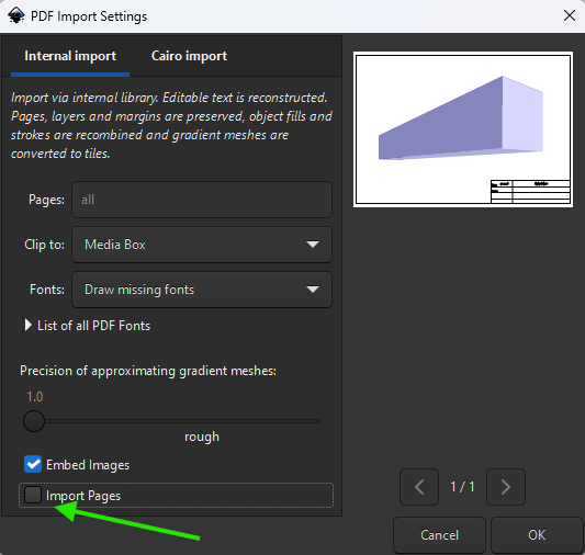 Import PDF Step